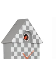 Karlsson Mouse Grey Modern Cuckoo Checker ABS Wall Clock - Image 4 of 4