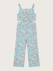 Monsoon Blue Flamingo Unicorn Cut-Out Jumpsuit - Image 1 of 3
