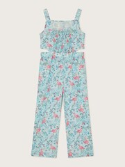 Monsoon Blue Flamingo Unicorn Cut-Out Jumpsuit - Image 2 of 3