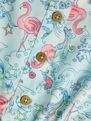 Monsoon Blue Flamingo Unicorn Cut-Out Jumpsuit - Image 3 of 3