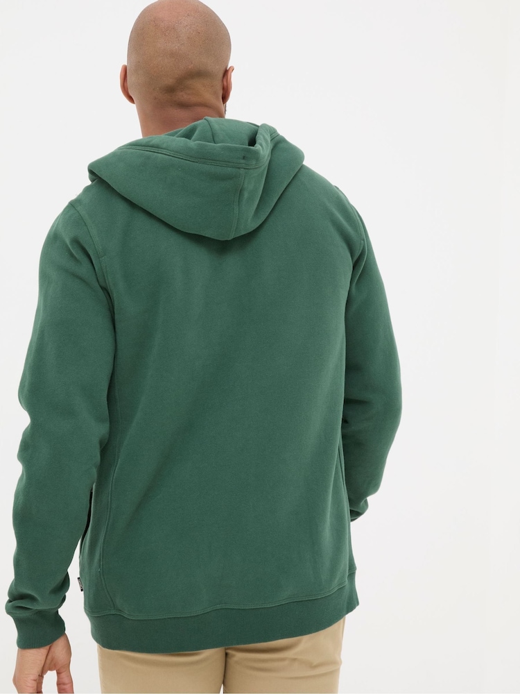 FatFace Brooke Dark Green Zip Through Hoodie - Image 2 of 5