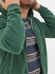 FatFace Brooke Dark Green Zip Through Hoodie - Image 4 of 5