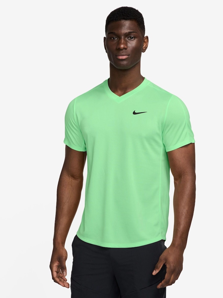 Nike Green Dri-FIT Court Victory Tennis Top - Image 1 of 3
