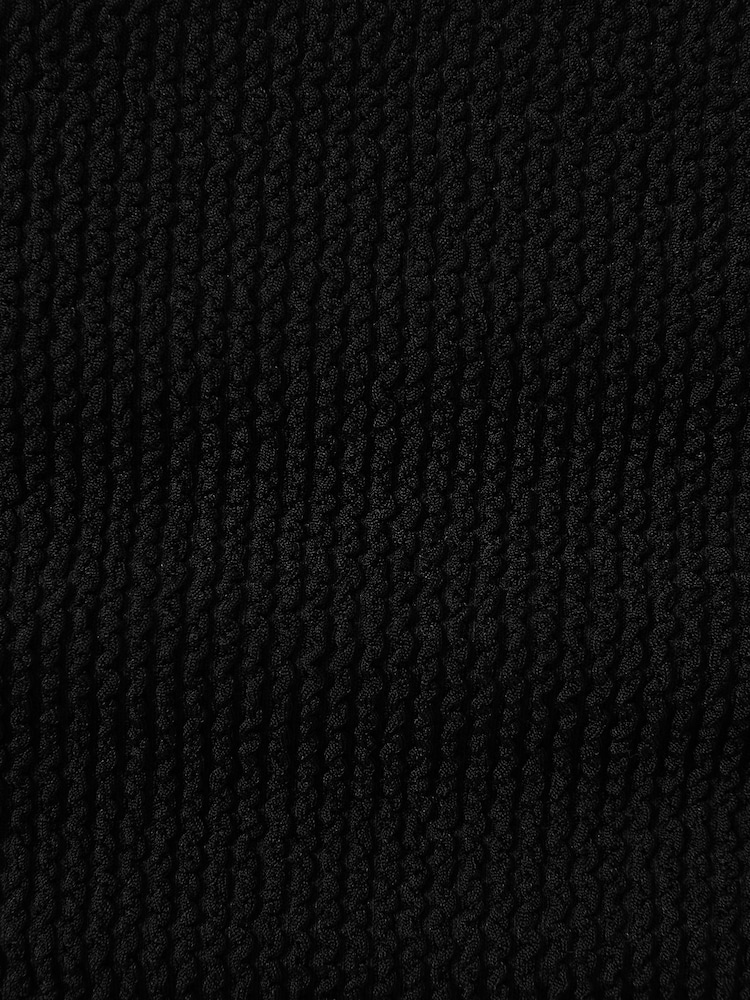 Good American Black Good American Always Fits Textured Scoop Neck Bikini Top - Image 5 of 5