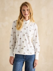 Joules Cream Hares Joules X Eleanor Tomlinson Jersey Shirt - Image 1 of 6