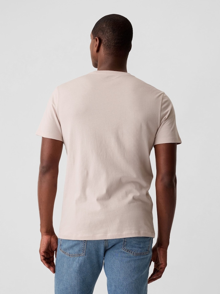 Gap Pink Short Sleeve Everyday 100% Cotton Crew Neck Long Sleeve T-Shirt 2 - Image 2 of 4 Gap Pink Short Sleeve Everyday 100% Cotton Crew Neck Long Sleeve T-Shirt 2 - Image 2 of 4