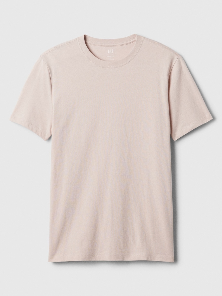 Gap Pink Short Sleeve Everyday 100% Cotton Crew Neck Long Sleeve T-Shirt 2 - Image 4 of 4 Gap Pink Short Sleeve Everyday 100% Cotton Crew Neck Long Sleeve T-Shirt 2 - Image 4 of 4