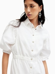 AllSaints White Osa Denim Dress - Image 3 of 5