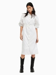 AllSaints White Osa Denim Dress - Image 5 of 5