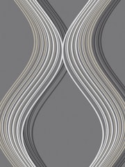 Graham & Brown Grey Euphoria Wallpaper Sample - Image 2 of 3