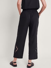 Monsoon Black Cutwork Cara Trousers - Image 4 of 5