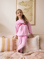 Red/Pink Cosy Fleece Pyjamas (9mths-16yrs) - Image 4 of 5