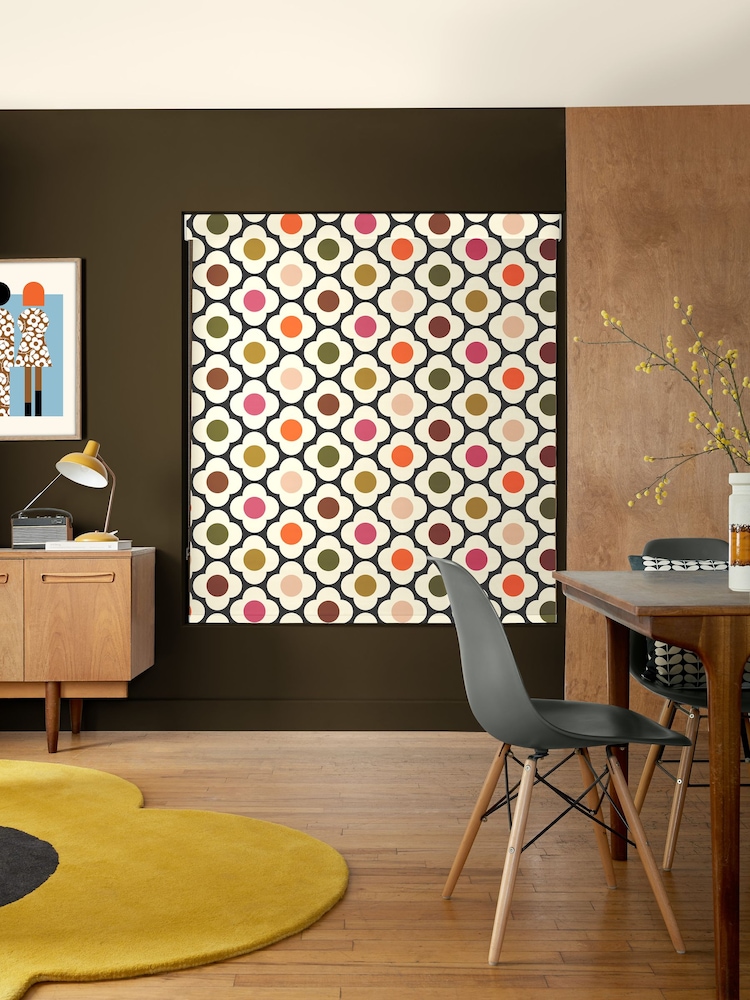 Orla Kiely Red Multi Spot Flower Made to Measure Roller Blinds - Image 2 of 6