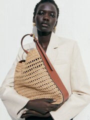 Mango Natural Fibre Sack Bag - Image 1 of 5