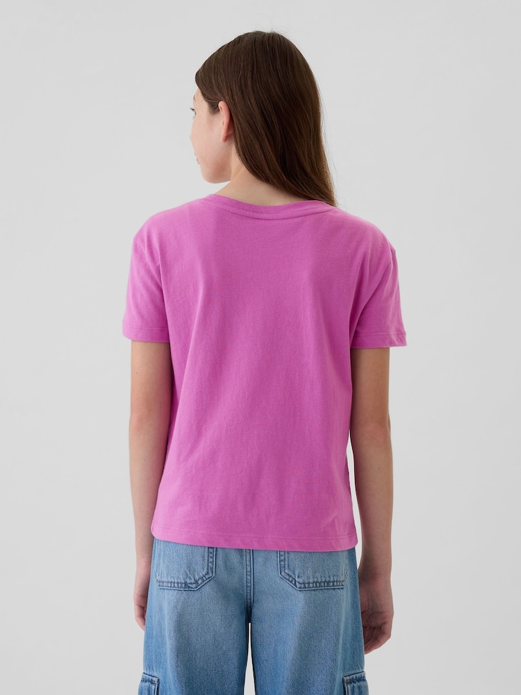 Gap Purple Graphic Short Sleeve Crew Neck T-Shirt (4-13yrs) - Image 2 of 4