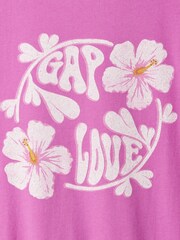 Gap Purple Graphic Short Sleeve Crew Neck T-Shirt (4-13yrs) - Image 4 of 4