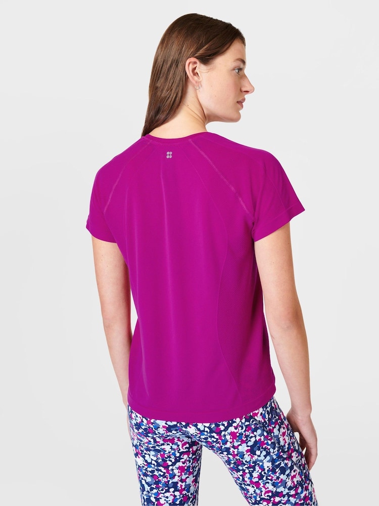 Sweaty Betty Athlete Nahtloses, federleichtes T-Shirt - Bild 2 von 5