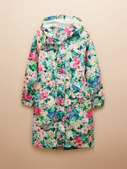 Joules Holkham Floral Waterproof Packable Raincoat With Hood - Image 10 of 10