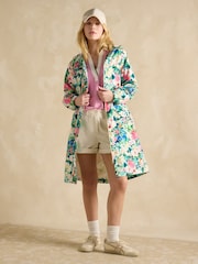 Joules Holkham Floral Waterproof Packable Raincoat With Hood - Image 6 of 10
