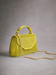Yellow Tabitha Simmons Stella Sparkle Handheld Bag - Image 4 of 4