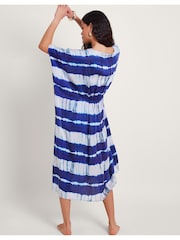 Monsoon Blue Nova Tie Dye Kaftan - Image 3 of 5