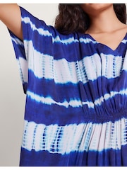 Monsoon Blue Nova Tie Dye Kaftan - Image 4 of 5