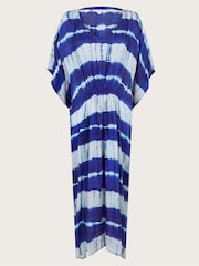 Monsoon Blue Nova Tie Dye Kaftan - Image 5 of 5