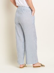 Brakeburn Blue 100% Cotton Stevie Beach Joggers - Image 2 of 4