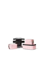Victoria's Secret Iconic Stripe Pink 4 in 1 Makeup Bag - Image 1 of 3