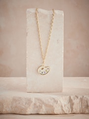 Cath Kidston Gold Tone Palette Necklace - Image 1 of 3