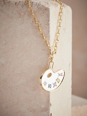 Cath Kidston Gold Tone Palette Necklace - Image 2 of 3