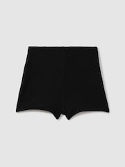 Good American Black Good American Always Fits Textured Swim Shorts - Image 2 of 5