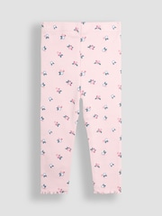 Pink Beerenrot - JoJo Maman Bébé Rib Frill Leggings 2 Pack - Bild 2 von 7