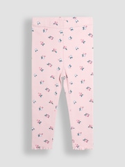 Pink Beerenrot - JoJo Maman Bébé Rib Frill Leggings 2 Pack - Bild 3 von 7