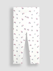 Pink Beerenrot - JoJo Maman Bébé Rib Frill Leggings 2 Pack - Bild 5 von 7