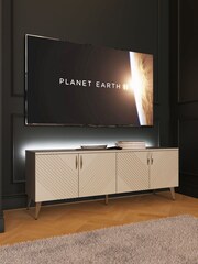 Frank Olsen Antique White Ava Smart TV Unit - Image 1 of 10