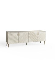Frank Olsen Antique White Ava Smart TV Unit - Image 5 of 10