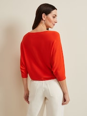 Phase Eight Orange Cristine Knit Jumper - Image 2 of 7