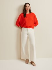 Phase Eight Orange Cristine Knit Jumper - Image 3 of 7