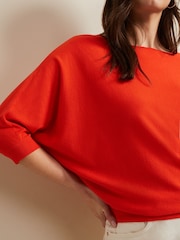 Phase Eight Orange Cristine Knit Jumper - Image 5 of 7