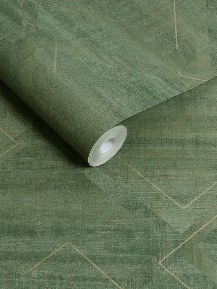 Graham & Brown Emerald Lorenzo Geo A4 Sample - Image 3 of 3