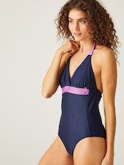 Azul oscuro - Regatta Womens Flavia Costume II Swimsuit - Imagen 1 de 8