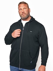 BadRhino Big & Tall Black Essential Zip-Up Hoodie - Image 1 of 3