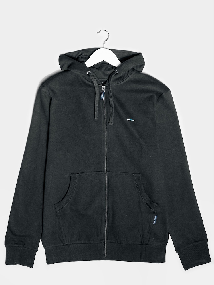 BadRhino Big & Tall Black Essential Zip-Up Hoodie - Image 2 of 3