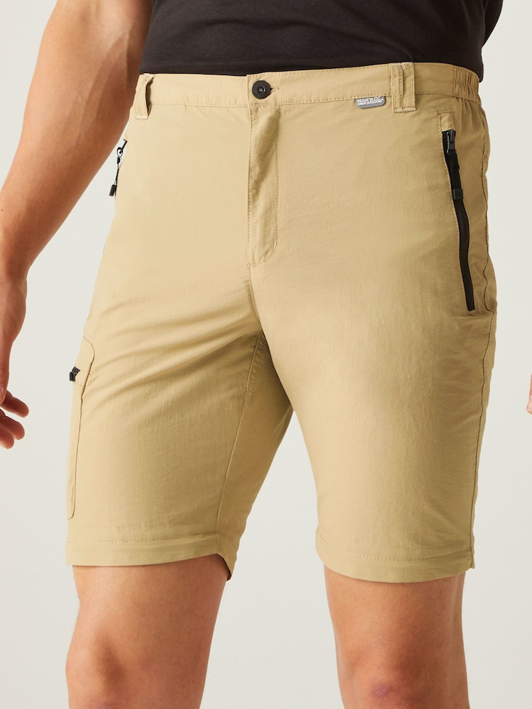 Naturalny - Regatta Mens Leesville II Zip Off Trousers - Image 6 of 9