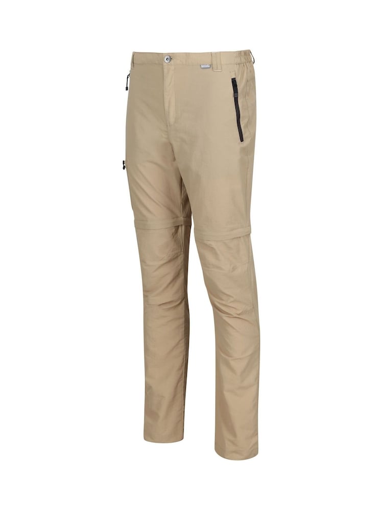 Naturalny - Regatta Mens Leesville II Zip Off Trousers - Image 7 of 9