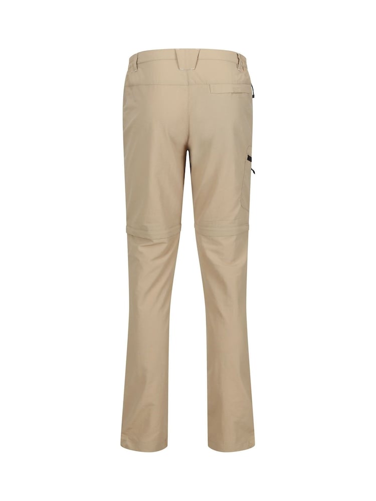 Naturalny - Regatta Mens Leesville II Zip Off Trousers - Image 8 of 9