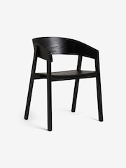 MADE.COM Set of 2 Black Aster Dining Chairs - Image 4 of 6