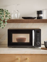 Black Sleek 800W 20L Microwave - Image 1 of 5