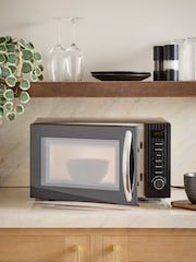 Black Sleek 800W 20L Microwave - Image 2 of 5